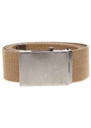 Duke Khaki Kingsize Edward Plain Webbing Belt