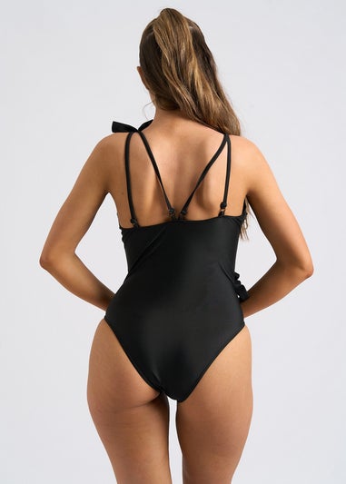 Urban Bliss Black Extreme Ruffle Swimsuit