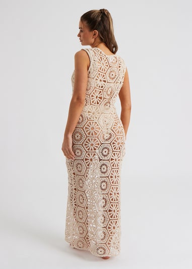 Urban Bliss Stone Crochet Maxi Dress