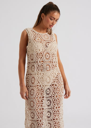 Urban Bliss Stone Crochet Maxi Dress