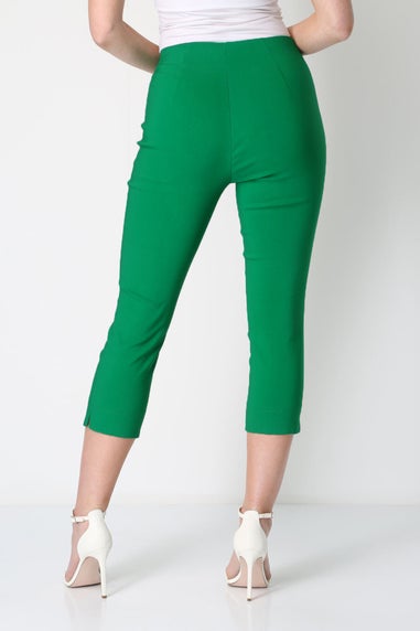 Roman Emerald Green Cropped Stretch Trouser