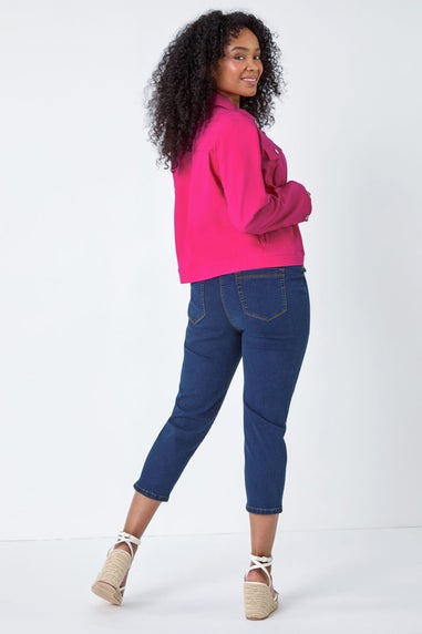 Roman Bright Pink Petite Stretch Pocket Jacket