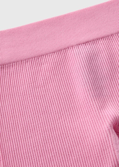 Girls Pink Seamless Cycling Shorts (7-15yrs)