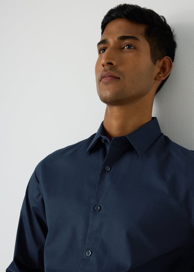 Taylor & Wright Navy Regular Fit Shirt