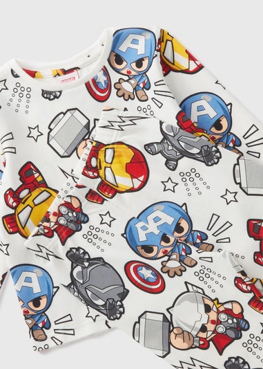 Mini Marvel Boys Cream Pyjama Set (1-7yrs)