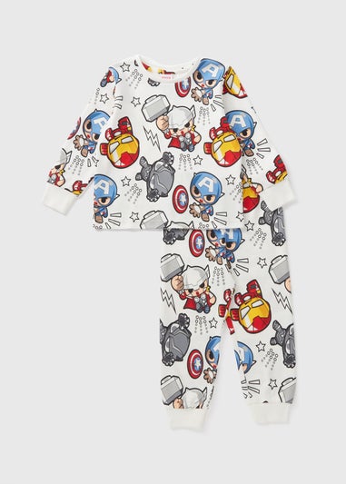 Mini Marvel Boys Cream Pyjama Set (1-7yrs)