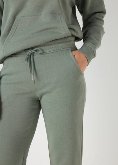 Khaki Straight Jogging Bottoms