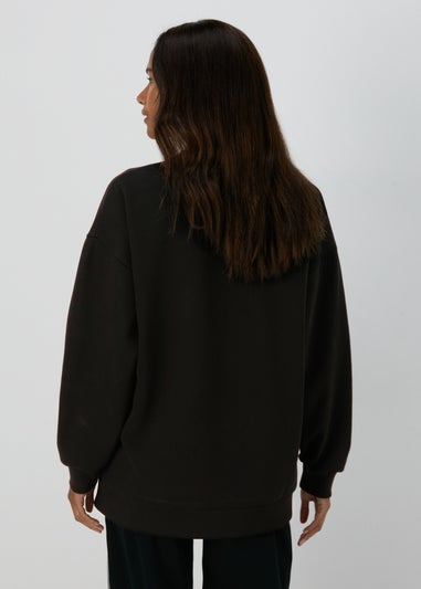 Black Longline Sweatshirt