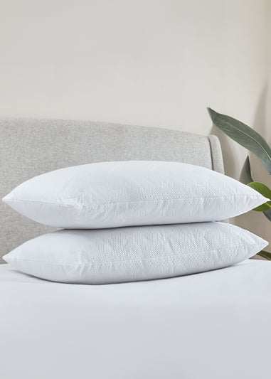 Catherine Lansfield Luxury Quilted Comfort Embossed Pillow Pair (48x74cm)