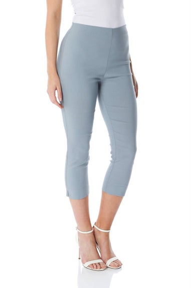 Roman Grey Cropped Stretch Trouser Capri Summer Leggings 3/4 Pedal Pushers