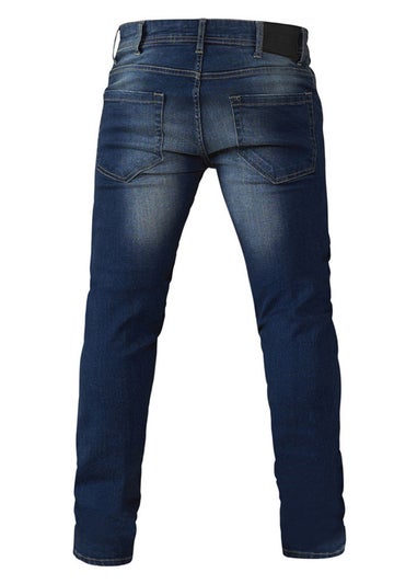 Duke Dark Blue Ambrose Slim Fit Stretch Jeans