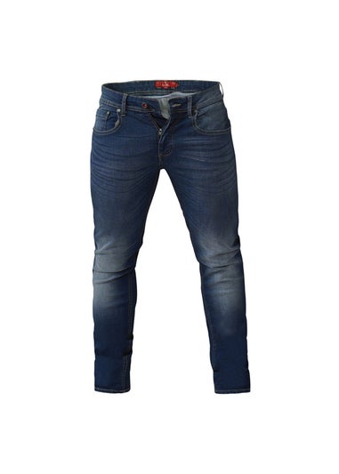 Duke Dark Blue Ambrose Slim Fit Stretch Jeans