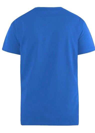 Duke Blue Signature 2 Kingsize Cotton V Neck T-Shirt