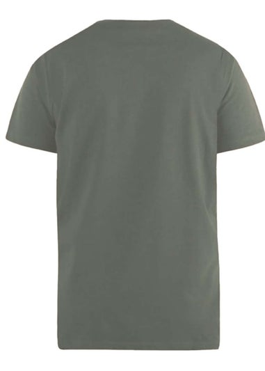 Duke Khaki Signature 2 Kingsize Cotton V Neck T-Shirt