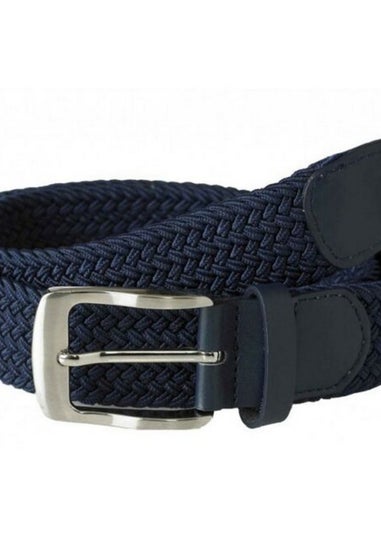 Duke Navy Dani Kingsize Stretch Braided Belt