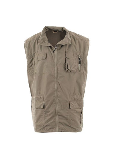 Duke Brown Enzo Kingsize Multi Pocket Hunting Waistcoat