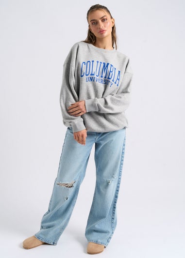 Urban Bliss Grey Columbia Oversized Sweatshirt