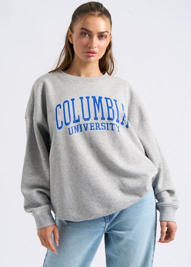 Urban Bliss Grey Columbia Oversized Sweatshirt