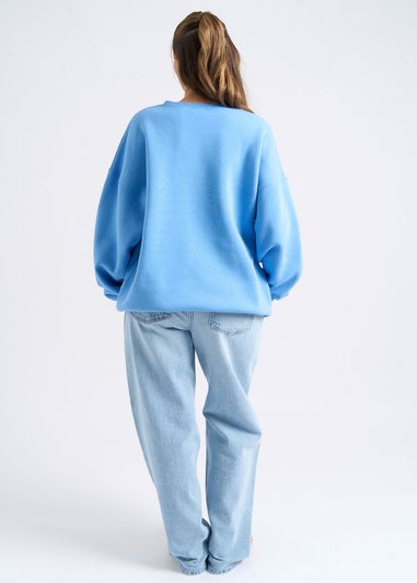 Urban Bliss Blue Florida Oversized Sweatshirt