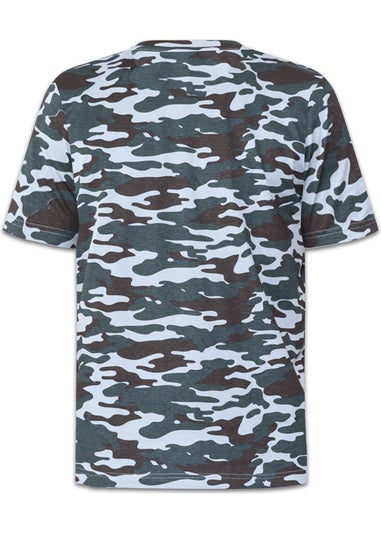 Duke Dark Grey Gaston Camouflage T-Shirt