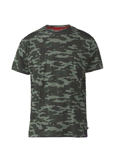 Duke Forest Green Gaston Camouflage Short Sleeved T-Shirt