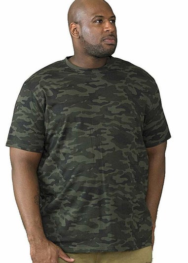 Duke Forest Green Gaston Camouflage Short Sleeved T-Shirt