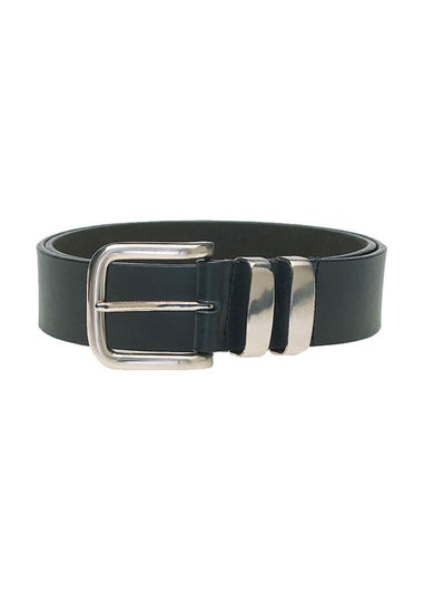 Duke Black Kingsize Noah Double Metal Loop Belt