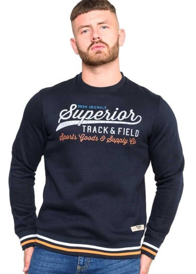 Duke Navy Marlow Superior Track & Field Kingsize Sweatshirt