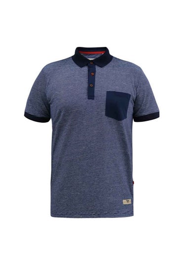 Duke Navy Oxley Fine Stripe Polo Shirt