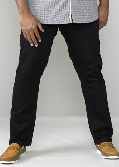 Duke Black Claude Stretch Tapered Stretch Kingsize Jeans