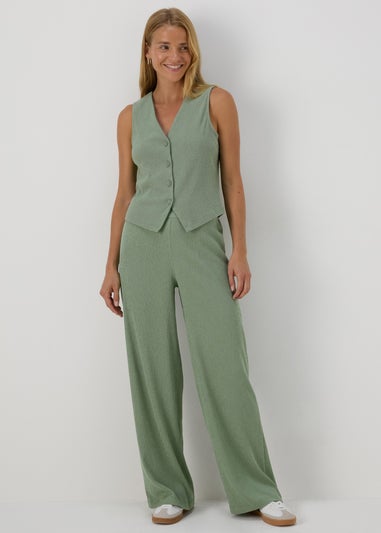 Sage Co Ord Wide Leg Trousers