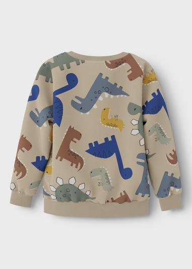 Name It Kids Cream Dinosaur Sweatshirt (1-5yrs)