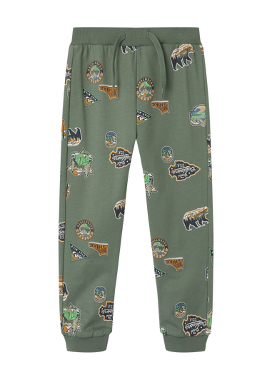 Name It Kid Green Adventure Jogging Bottoms (1-5yrs)