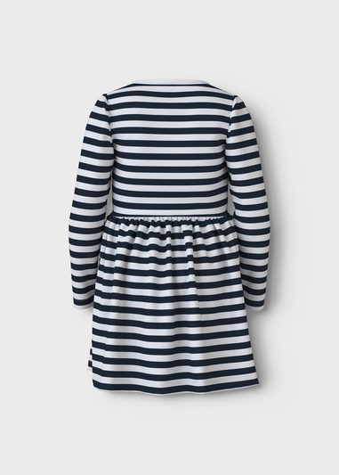 Name It Kids White Striped Jersey Dress (1-5yrs)