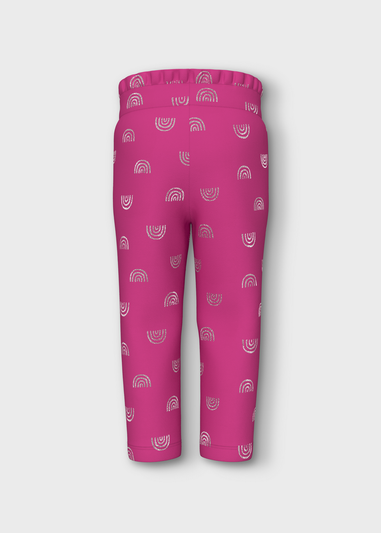 Name It Kids Pink Rainbow Jogging Bottoms (1-5yrs)