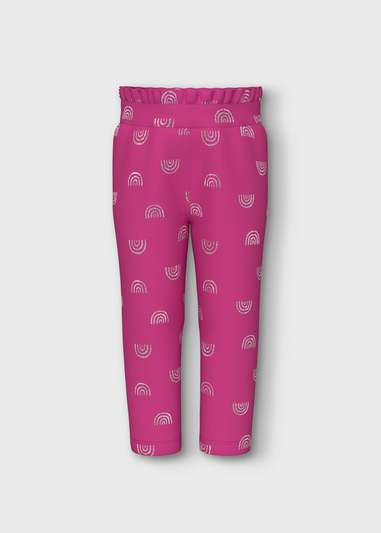 Name It Kids Pink Rainbow Jogging Bottoms (1-5yrs)