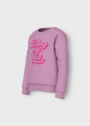 Name It Kids Pink Sweatshirt (6-12yrs)