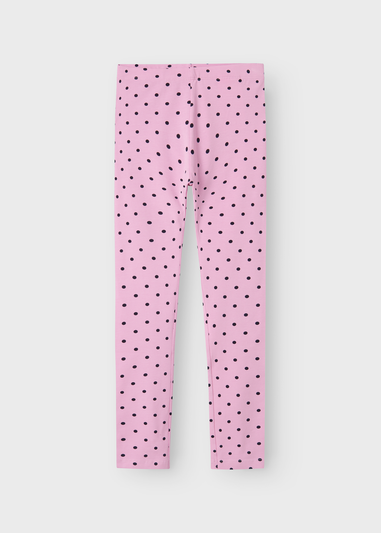 Name It Kids Pink Polka Dot Leggings (6-12yrs)