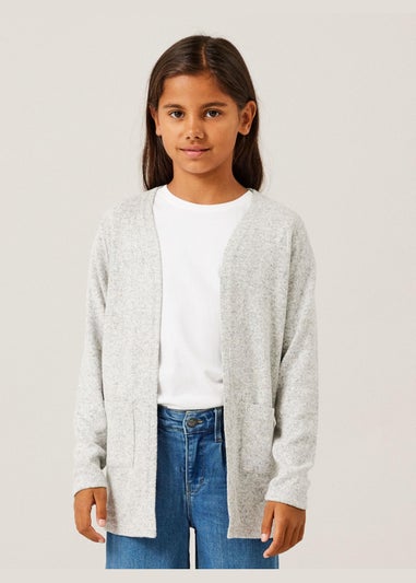 Name It Kids Grey Knitted Cardigan (6-12yrs)