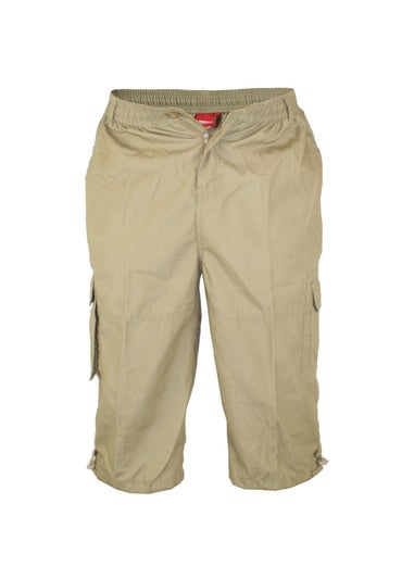 Duke Sand Mason Kingsize Cargo Capri Shorts