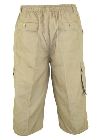 Duke Sand Mason Kingsize Cargo Capri Shorts