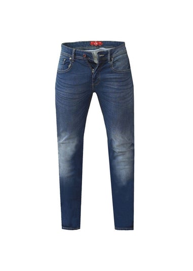 Duke Dark Blue Ambrose Stretch Tapered Jeans