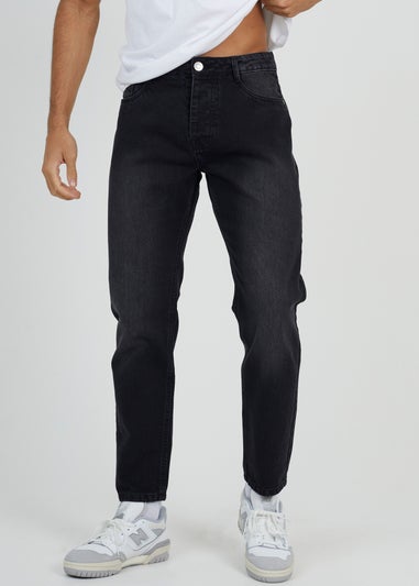 Brave Soul Charcoal Cotton Loose Fit Denim Jeans