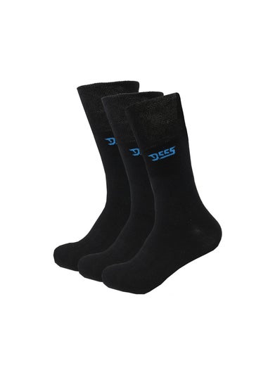 Duke Black Harold Kingsize Socks (Pack of 3)