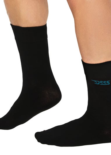 Duke Black Harold Kingsize Socks (Pack of 3)