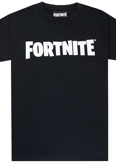 Fortnite Boys Black Gamer Logo T-Shirt