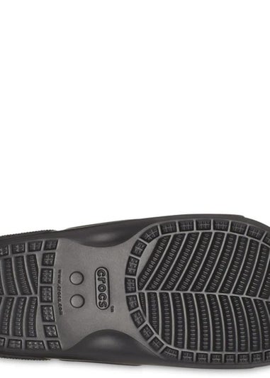 Crocs Kids Black Classic Glitter Sandals