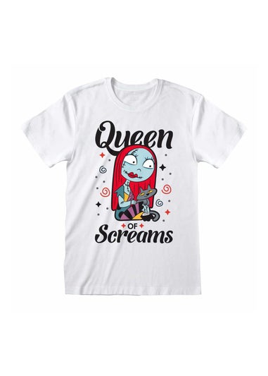 Disney White Nightmare Before Christmas Queen Of Screams T-Shirt