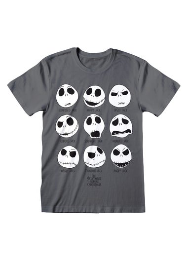 Disney Charcoal Grey Nightmare Before Christmas Jack Skellington T-Shirt