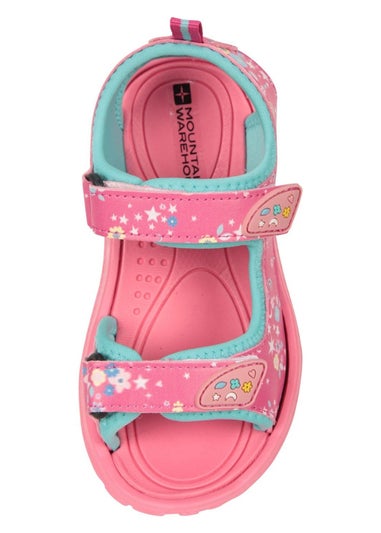 Mountain Warehouse Kids Pale Pink Sand Stars Sandals (Younger 6 - Older 2)